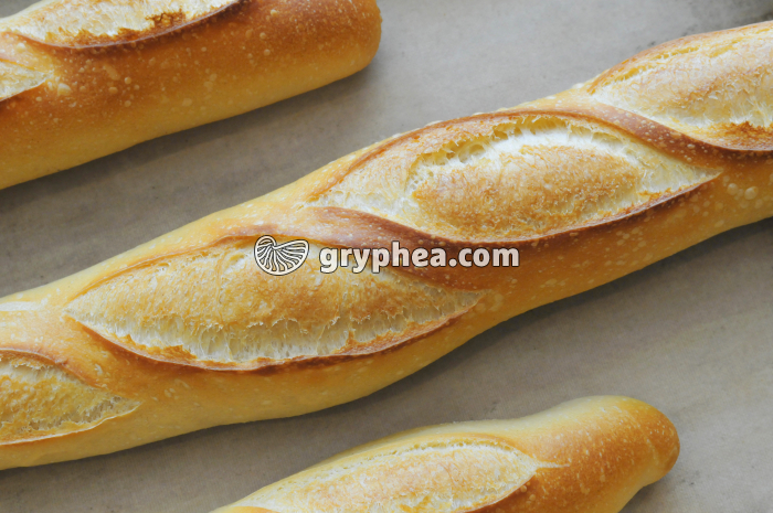 Fabrication du pain - Baguette après cuisson (détail) - gryphea.com
